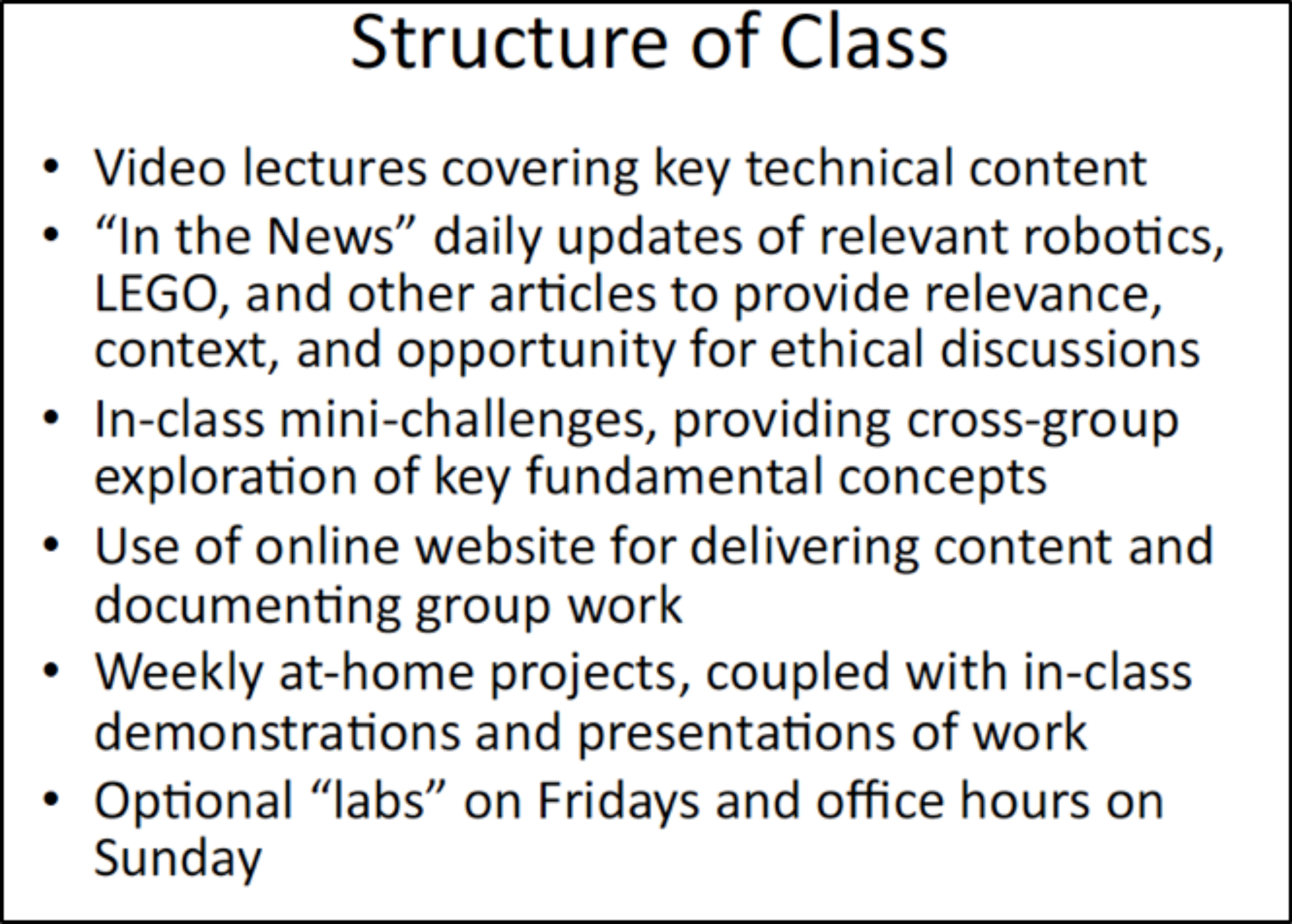 structure of class
