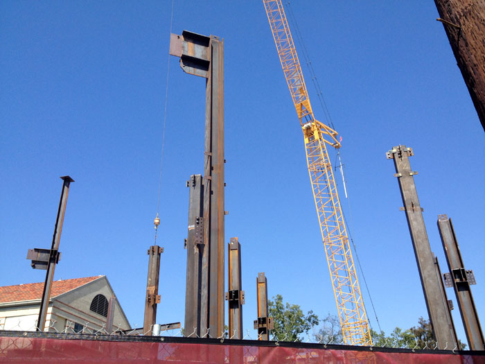 steel columns at USC